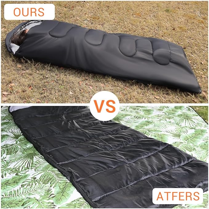 Adult Single Sleeping Bag Gray Heated 5 Heating Zones 3 Adjustable Heating for Cold Weather with Compression Bag