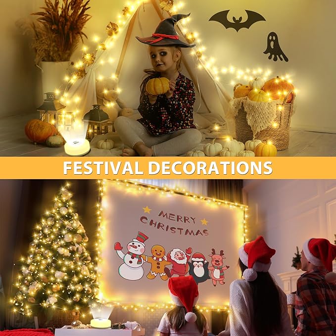 2Pack Camping String Lights, 4 in 1 Quick Storage 32.8FT Rechargeable Tent Lights with 6 Modes Hanging Waterproof Camp Lamp Camping Essentials for AwnTent Hiking Garden Bedroom Festival (Warm White)