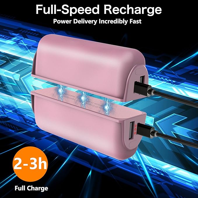 Hand Warmers Rechargeable 2 Pack,10000mAh Split-Magnetic Electric AI Handwarmer Power Bank,3 Levels, Camping,Hunting in Winter