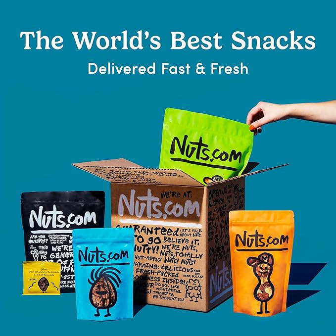 Nuts.com – Roasted Cashews (Lightly Salted) — Creamy & Savory Flavor, Healthy Snack for Adults & Kids, Good Source of Protein, Fiber, Calcium, Iron & Healthy Fats – Vegan & Gluten-Free – 2 Lb Bag