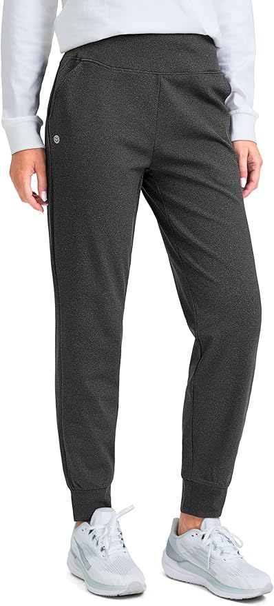 G Gradual Women's Fleece Lined Joggers High Waisted Water Resistant Thermal Hiking Pants Cold Weather Sweatpants with Pockets