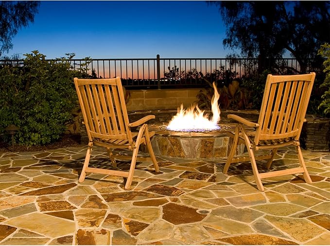 Stanbroil LP Propane Gas Fire Pit Burner Ring Installation Kit, Black Steel, 24-inch