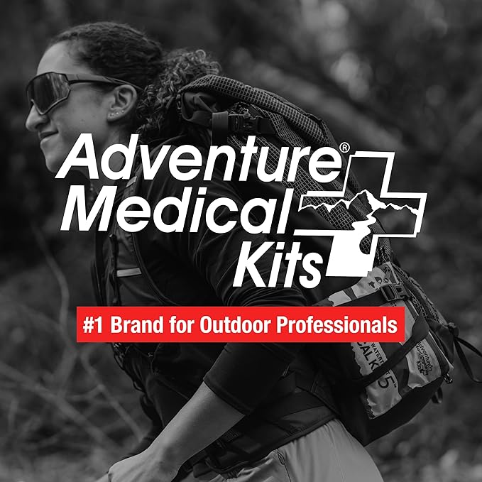 Adventure Medical Kit Ultralight/Watertight Medical Kit .5 - Up to 2 People, Up to 2 Days - Includes Bandages, Blister Essentials & More - Perfect for Hiking, Biking & Climbing