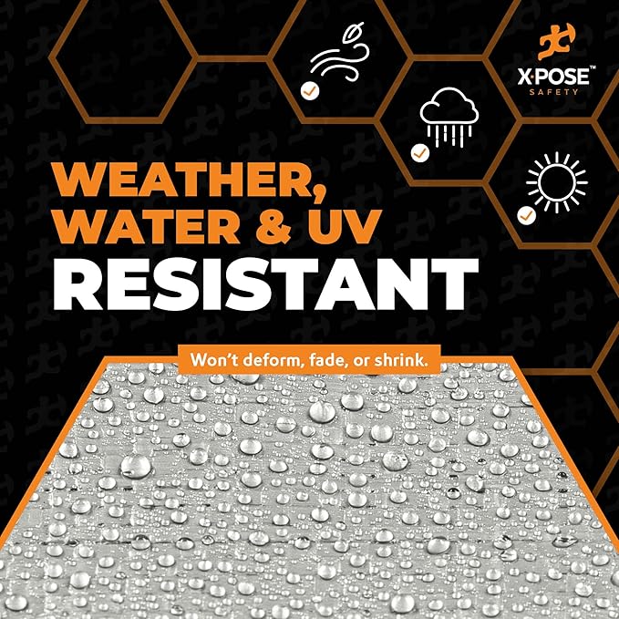 Heavy Duty Silver Poly Tarp 7' X 20' - Multipurpose Protective Cover - Durable, Waterproof, Weather Proof, Rip and Tear Resistant - Extra Thick 12 Mil Polyethylene - by Xpose Safety