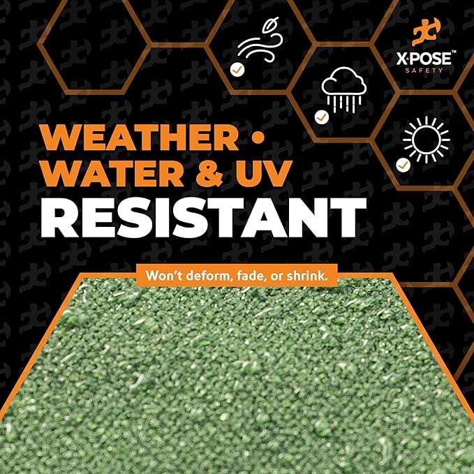 Xpose Safety Canvas Tarp - 10oz Green Canvas Tarps Heavy Duty Water Resistant with Brass Grommets- Multipurpose Outdoor Tarpaulin for Camping, Canopy, Trailer, Equipment Cover 10' x 16'