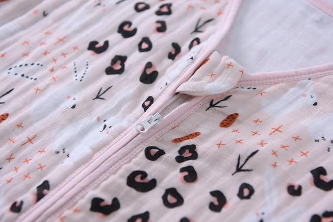 Baby Sleep Sack 12-24 Months Wearable Blanket for Babies 100% Organic Cotton 2-Way Zipper YKK 0.5 TOG Toddler Sleeping Sacks 1-2 T Bunny