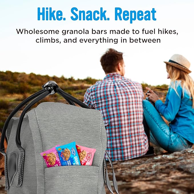 Cooper Street Granola Bakes - Soft and Chewy Breakfast Granola Bars Variety Pack (18 Count) - Perfect Snack for Kids, School, Work, Hiking & On-the-Go