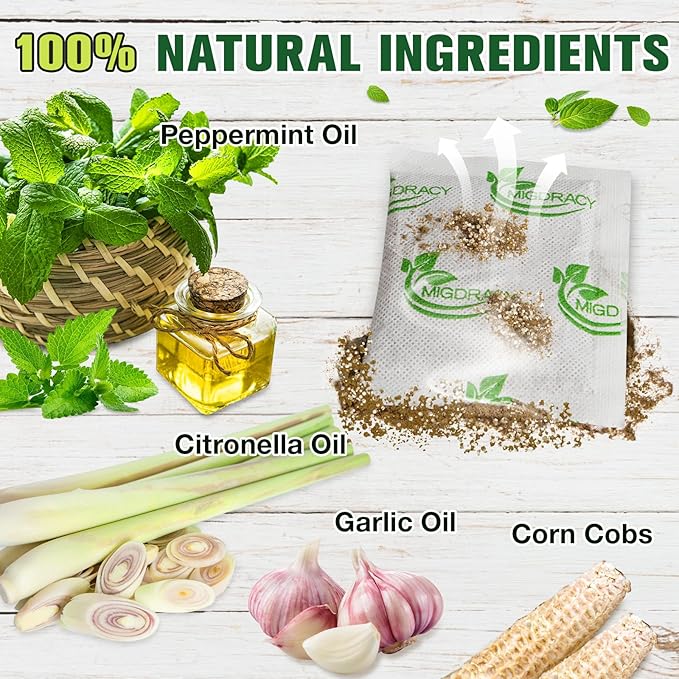 Mosquito Repellent Pouches, Mosquito Repellant Pouches, 10Pcs Peppermint Oil to Repel Mosquito, Keep Mosquitoes Away from House, Patio, Camping, Car, Indoor and Outdoor Use