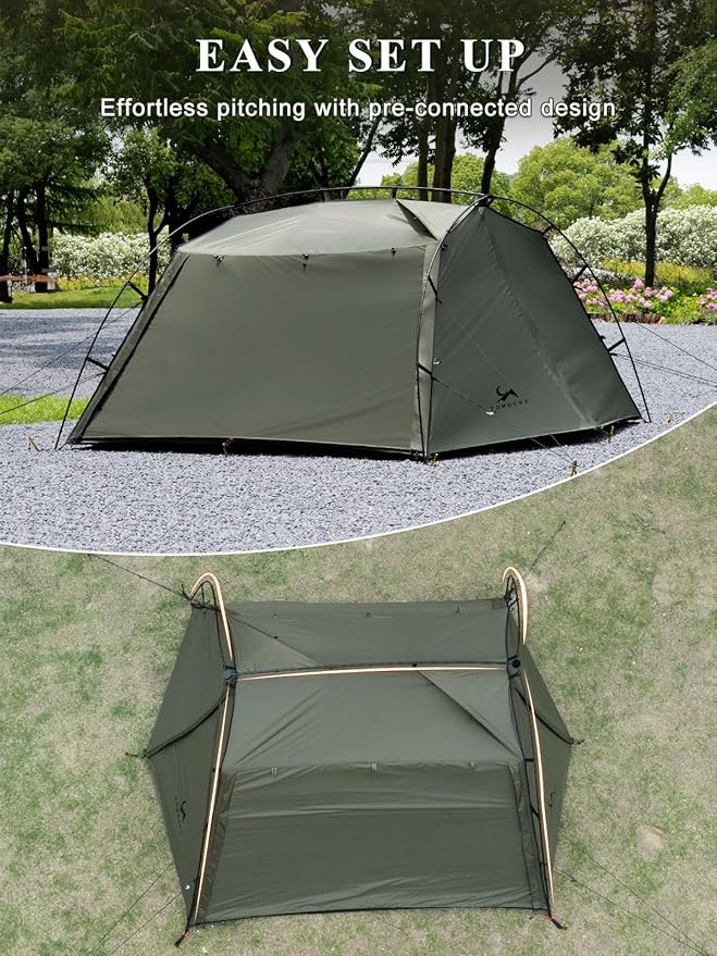 SML TOMOUNT 4 Person Tent for Camping Cabin Tent with Vestibule Lightweight Easy Set Up PU3000mm Waterproof 3 Season Outdoor Tent for Hiking Backpacking Motorcycle