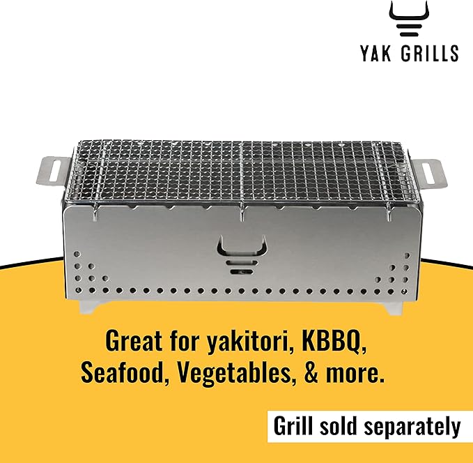 Yak Mesh Grill Grate | Designed for The Yak 400 Series Grill | Perfect for Small, Delicate, Hard-to-Skewer Ingredients | Crafted from Food-Grade Chromed Steel | Easy to Clean and Highly Durable