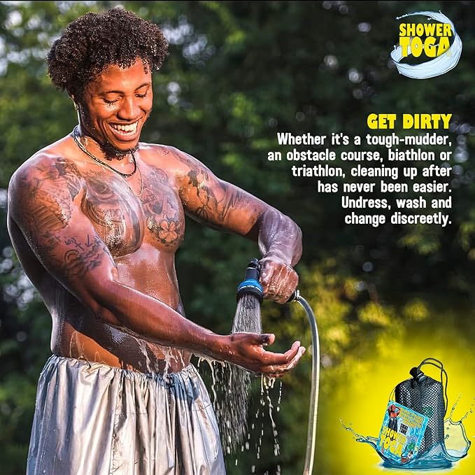 Wearable Shower Garment, Privacy RV & Camping Shower, Surf Poncho, Shower Tent, or Portable Changing Room