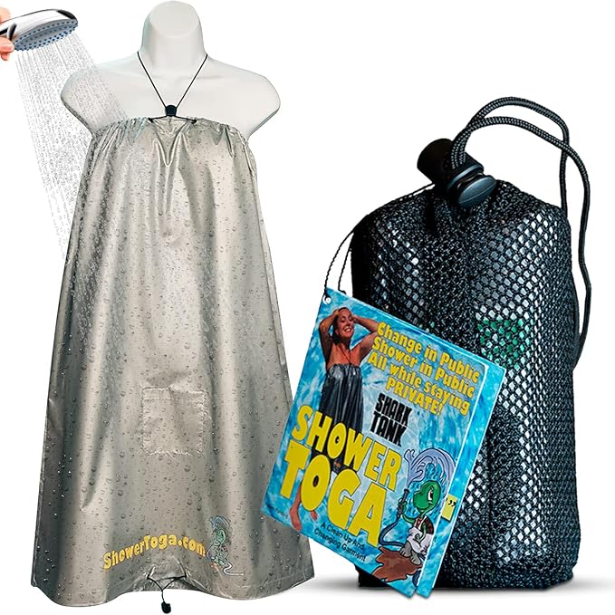 Wearable Shower Garment, Privacy RV & Camping Shower, Surf Poncho, Shower Tent, or Portable Changing Room