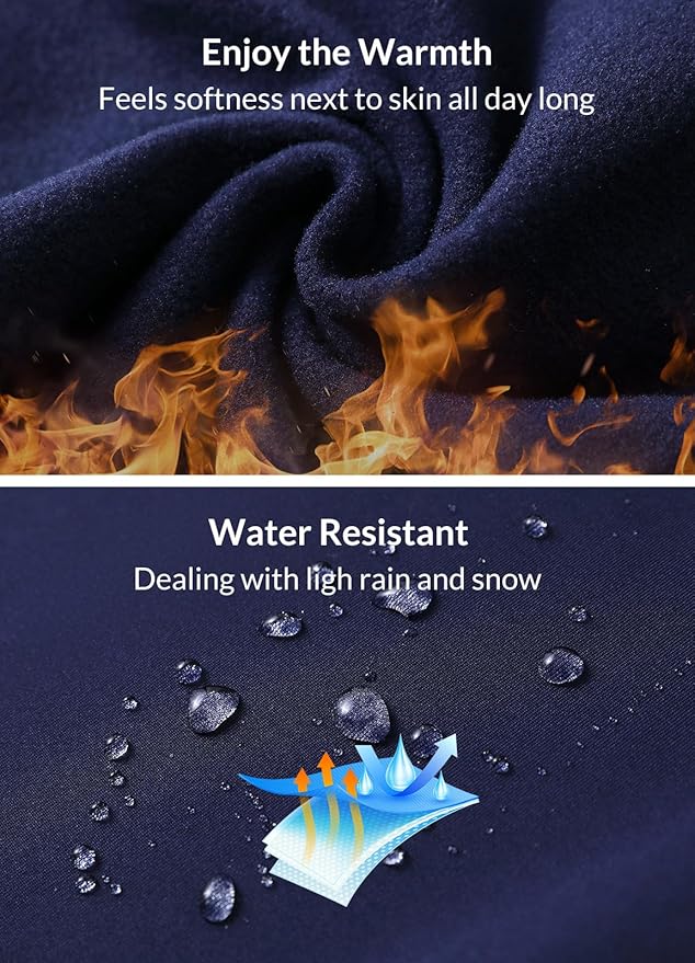 baleaf Women's Fleece Lined Pants Water-Resistant Sweatpants Winter Thermal Ski Hiking Running Joggers