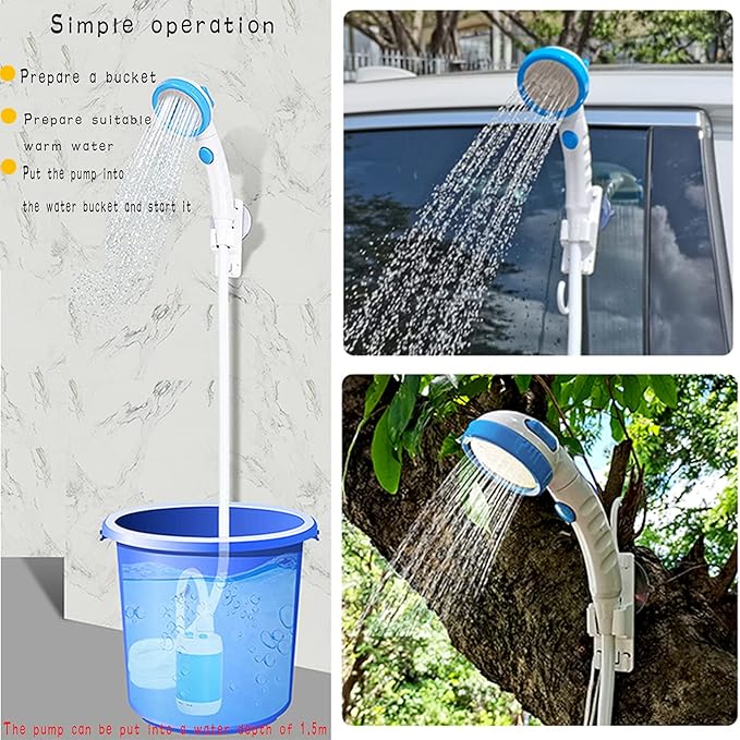 Iron Hammer Camp Shower Portable Shower Camping Shower Outdoor Camp Shower Head for Camping