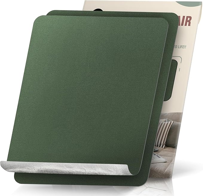 2 Pieces 9 x 11 inch Canvas Repair Patches Canvas Fabric Patch Self-Adhesive Canvas Repair Tape Waterproof Fabric Repair Patches Repair Patch Kit for Boat Cover Sofa Chair Couch Tent Bag (Dark Green)
