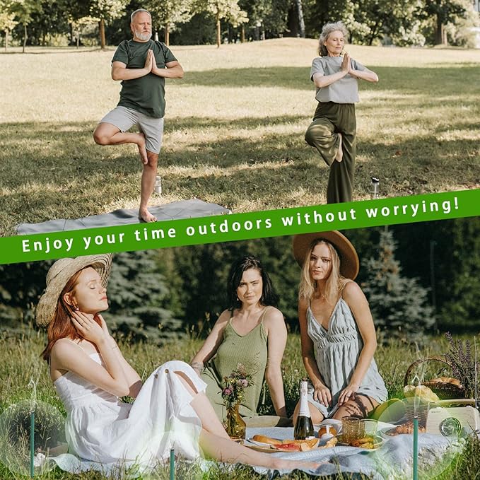Mosquito Repellent Incense Sticks Outdoor Patio 12 PCS - DEET Free - Lemongrass Oil - Natural Citronella Incense Sticks for Camping, Patio, Hiking,etc