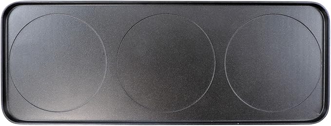Swissmar KF-77073G Swivel Raclette Reversible Grill/Griddle Top Plate Replacement, Black