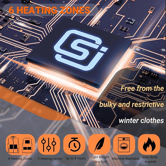 Heated Vest for Men and Women, Fleece Heated Jackets for Men and Women (Battery Pack Included)