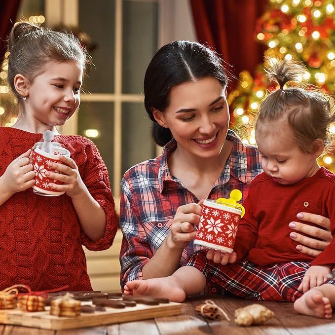 2 Pieces Tea Infuser for Loose Tea Cute Fine Mesh Tea Strainer Stainless Steel Tea Filter Ball Tea Diffuser Steeper for Teacups Teapots (Yellow, Gray)