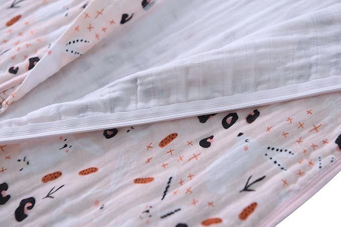 Baby Sleep Sack 12-24 Months Wearable Blanket for Babies 100% Organic Cotton 2-Way Zipper YKK 0.5 TOG Toddler Sleeping Sacks 1-2 T Bunny
