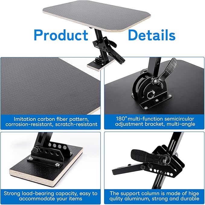 Portable Car Tailgate Table for Camping, SUVs, Vans | Folding Outdoor Vehicle Table for Road Trips, Tailgating, Work, & On-The-Go