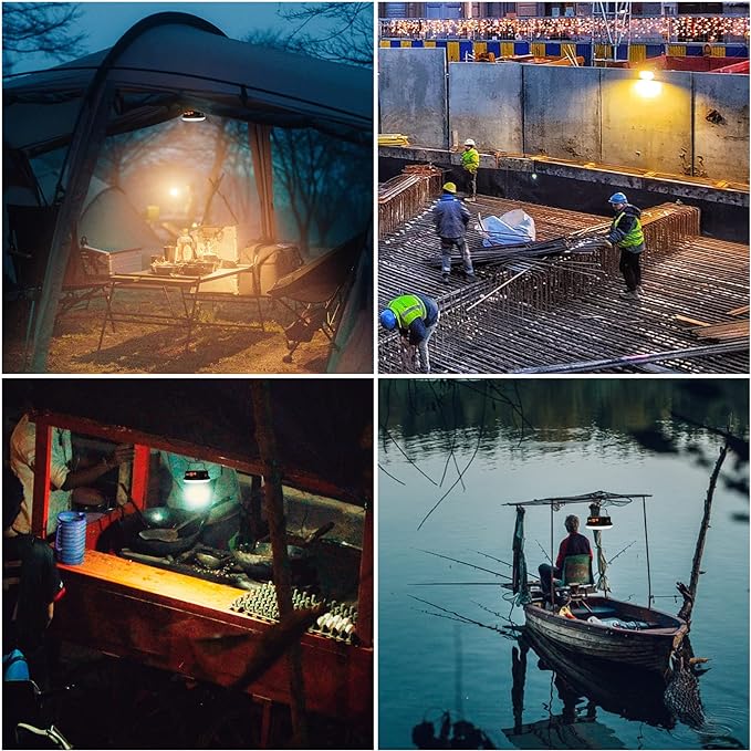 10000mAh 30W Rechargeable Camping Light with Remote 2500LM 2700/4000/6500K LED Camping Lantern Portable Camping Light IP65 Waterproof Tent Light Power Failure Emergency Survival Kits
