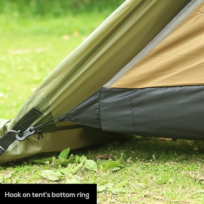 Inner Mesh for T1 T2 Large Size Tipi Hot Tent with Bathtub Bottom (Half Octagonal, Large)