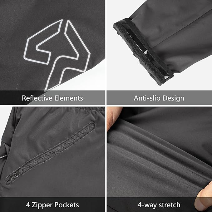 33,000ft Women's Cycling Pants Mountain Bike Waterproof Windproof Breathable Athletic Sweatpants for Hiking Multi Sports