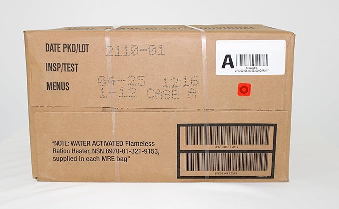 Wornick MRE Meals Ready to Eat, Inspection 2024, 2025 or Better, Emergency Food Supply, Survival Camping Outdoor 12 Pack (Random Bundle (A or B), 2, Count)