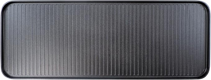 Swissmar KF-77073G Swivel Raclette Reversible Grill/Griddle Top Plate Replacement, Black