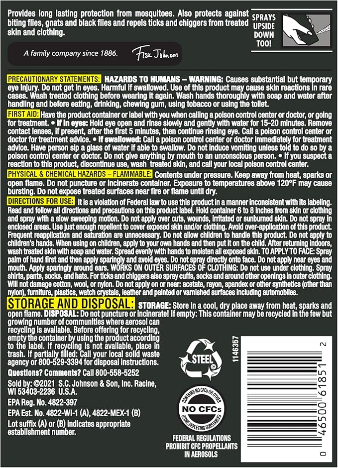 OFF! Deep Woods Sportsmen Insect Repellent II, 6 oz.