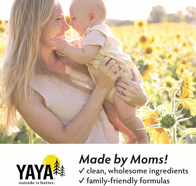 YAYA ORGANICS Baby Bug Ban Spray + Wipe Bundle - All-Natural Repellent Made with Essential Oils for Babies, Little Kids and Sensitive Skin (4 Ounce Spray + 12-Pack Wipe)