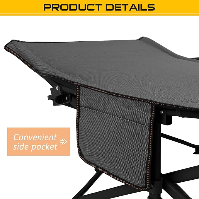 DoCred Folding Camping Cot with Mattress, 2 Pack Heavy Duty Folding Cot for Adults, Portable Sleeping Cot Bed Adults Outdoor Bed with Carry Bag, Travel Camp Cots