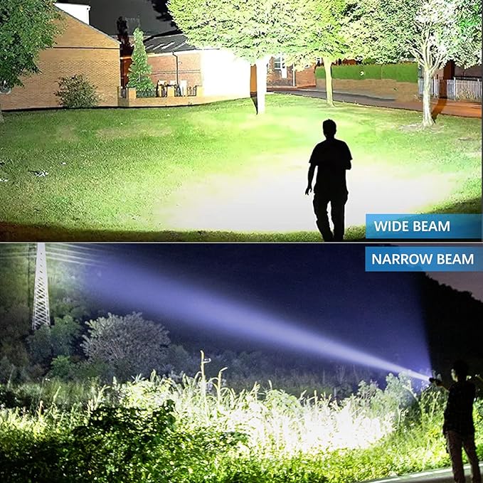 Rechargeable Flashlights High Lumens, 99,000 Lumen Brightest Led Flashlight with 5 Modes & 15H Long Runtime, Powerful Waterproof Handheld Flash Light, Super Bright Flashlight for Home, Camping