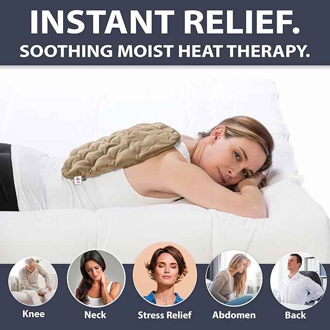 Core Products MicroBeads Moist Heat Therapy Microwave Pack - Large Heating Pad 11" X 14"