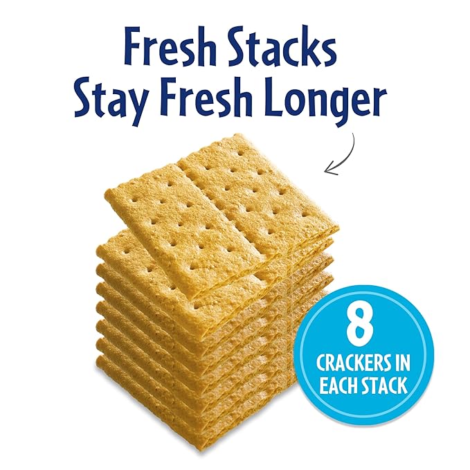 Honey Maid Fresh Stacks Graham Crackers, Bulk Travel Snacks, 6 Boxes (36 Multi Snack Packs)