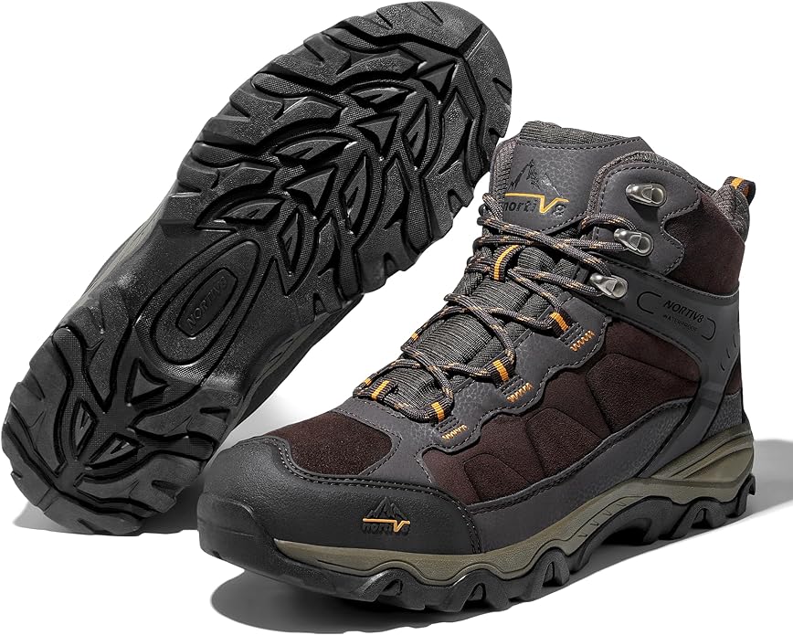 NORTIV 8 Men's Waterproof Hiking Boots Outdoor Mid Trekking Lightweight Mountaineering Shoes Paladin