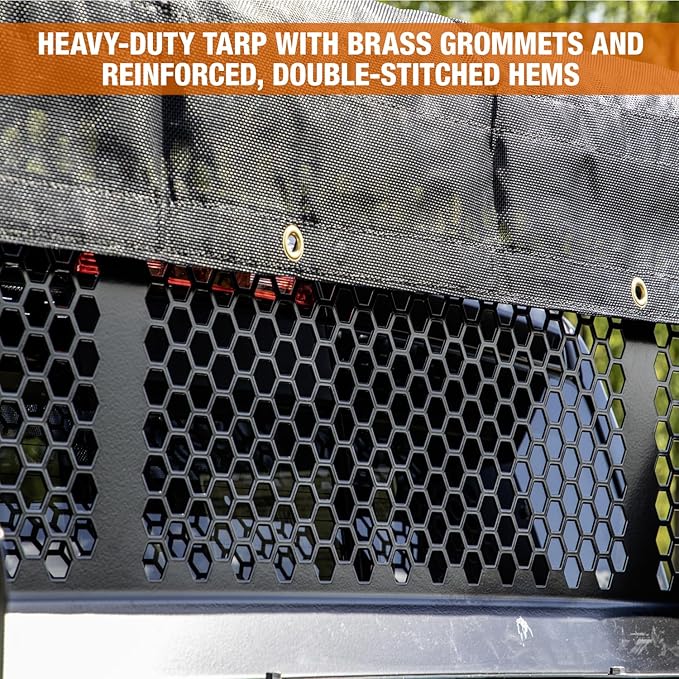 Buyers Products DumperDogg DTR5511 Manual Dump Tarp Kit with 5-1/3 Ft. X 11-1/2 Ft. Mesh Tarp