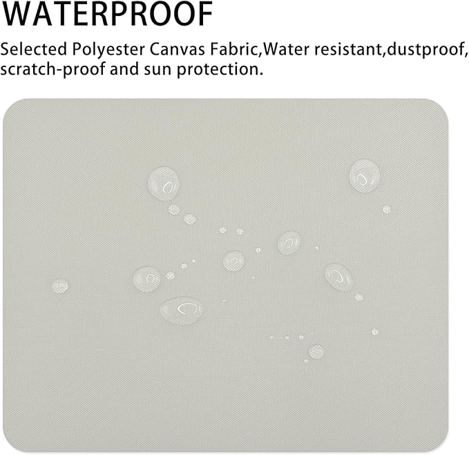Canvas Repair Patch 9×11 Inch 3Pcs Waterproof Self-Adhesive Fabric Repair Patch for Tents,Boat Cover,Pop Up Canopy,Patio,Bags,Car Seats,Sofas,Furniture Cover(Beige Grey)