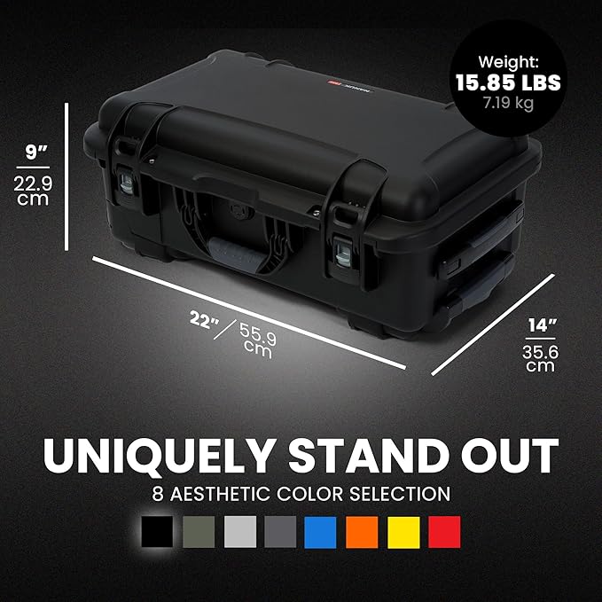 NANUK Wheeled Series 935 Lightweight NK-7 Resin Waterproof Protective Case