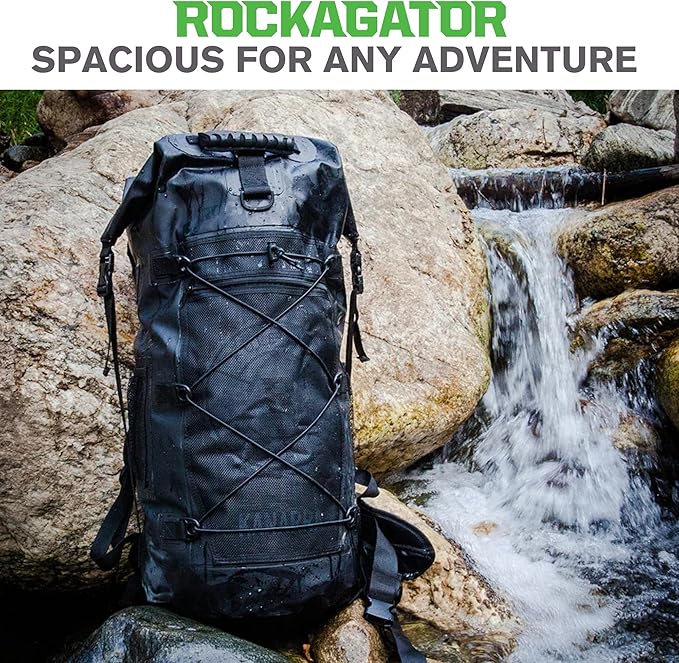 Kanarra 90L Waterproof Backpack for Camping, Hiking, Mountaineering, Backpacking, Hunting, Fishing, Canoeing, Outdoor Activities, The Wet Outdoors - Large Capacity, Roll Top Closure, Tan