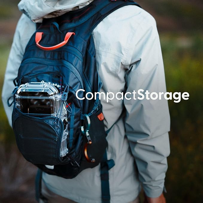 Evergreen ToughBox Tech Organizer – For Camera, Cables, Hard Drives, Compatible with GoPro etc. (Medium, Rubber Boot, Black)