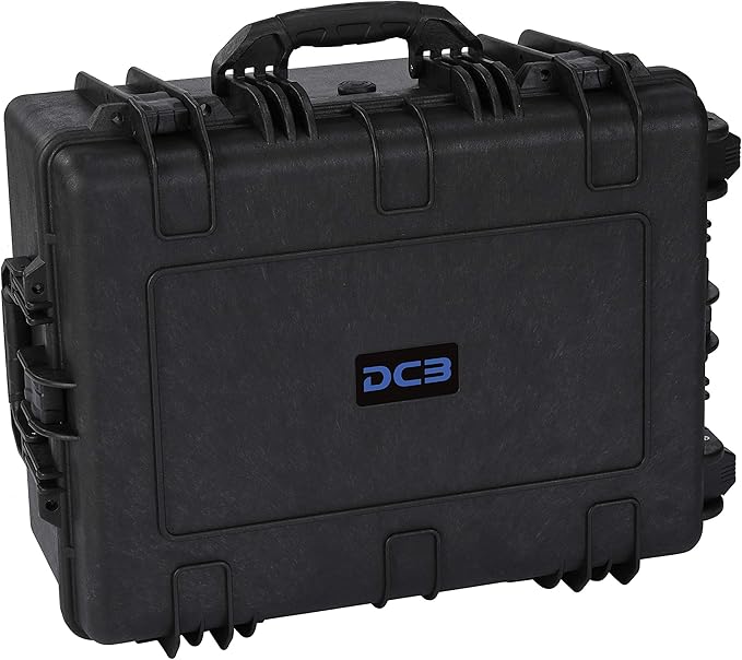 DCB Cases - Element 6104F | 24 x 19 x 11 Ext Dim | IP67 Waterproof | Pluck Foam Insert | Telescoping Handle | Rubberized Grips | Resin-Reinforced Injection Molded Plastic | 4 Latch Lid Close | Wheels