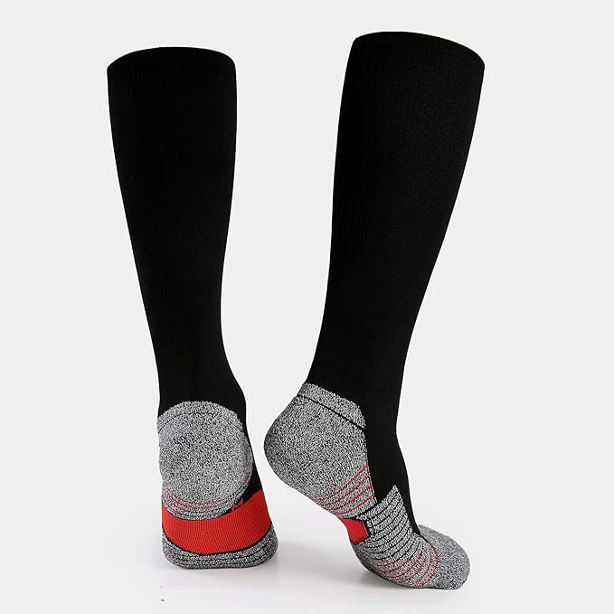 WANDER 3-6 Pairs Men's Athletic Run Cushion Over-the-Calf Tube Socks