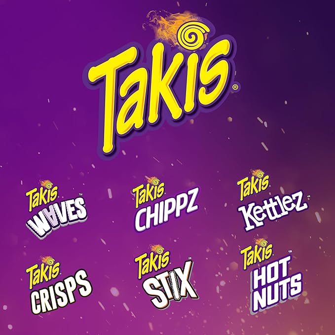Takis Fuego Hot Nuts 36 Pack / 3.2 oz Snack Size Case, Hot Chili Pepper & Lime Flavored Extreme Spicy Double-Crunch Peanuts