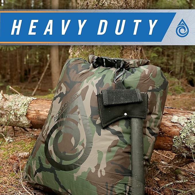 AquaQuest Rogue Dry Bag – 30L Olive Drab – 100% Waterproof Roll Top – Survival Dry Bag