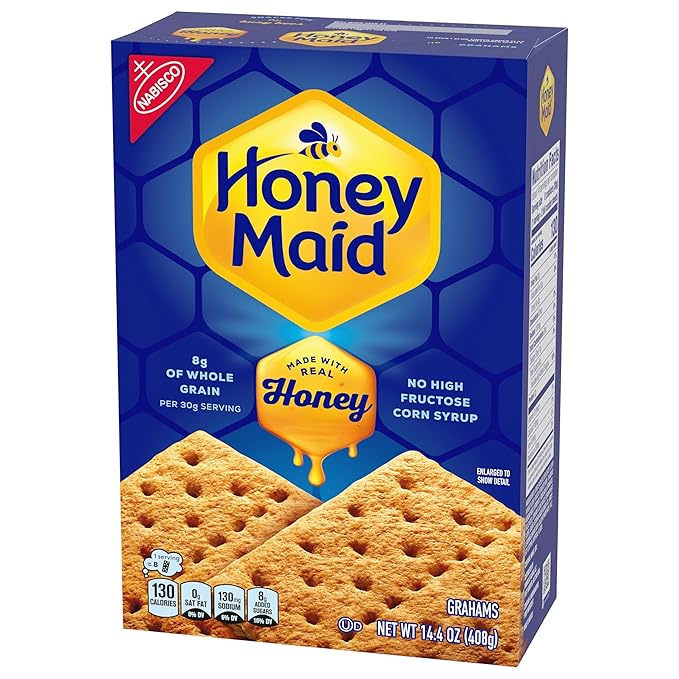 HONEY MAID Graham Crackers, Lunch Snacks, Bulk Snacks, 12 - 14.4 oz Boxes