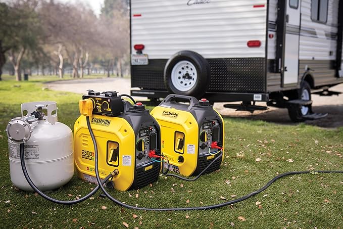 Champion Power Equipment 2500-Watt Dual Fuel Portable Inverter Generator with Quiet Technology and CO Shield