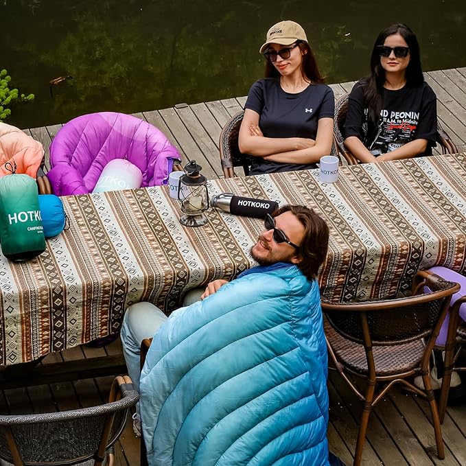 Puffy Blanket - Lightweight, Packable Camping & Travel Blanket for Outdoors, Stadiums, Hiking, Picnics