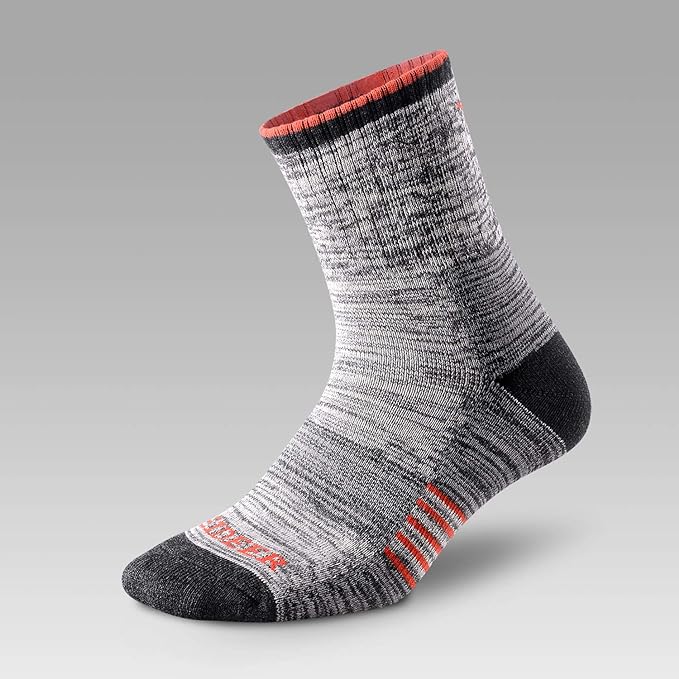 FEIDEER Men's Walking Hiking Socks, Wicking Cushion Quarter Crew Socks for Mens Outdoor Sports, 3/4/5 Pair, 6-15 Size